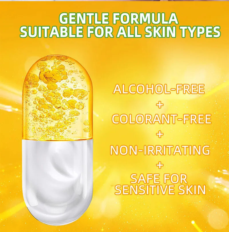 Lemon VC Facial Serum Brightens Skin Tone Fades Acne Marks Evens Complexion 50x Vitamin C Whitening Essence for Radiant Glow