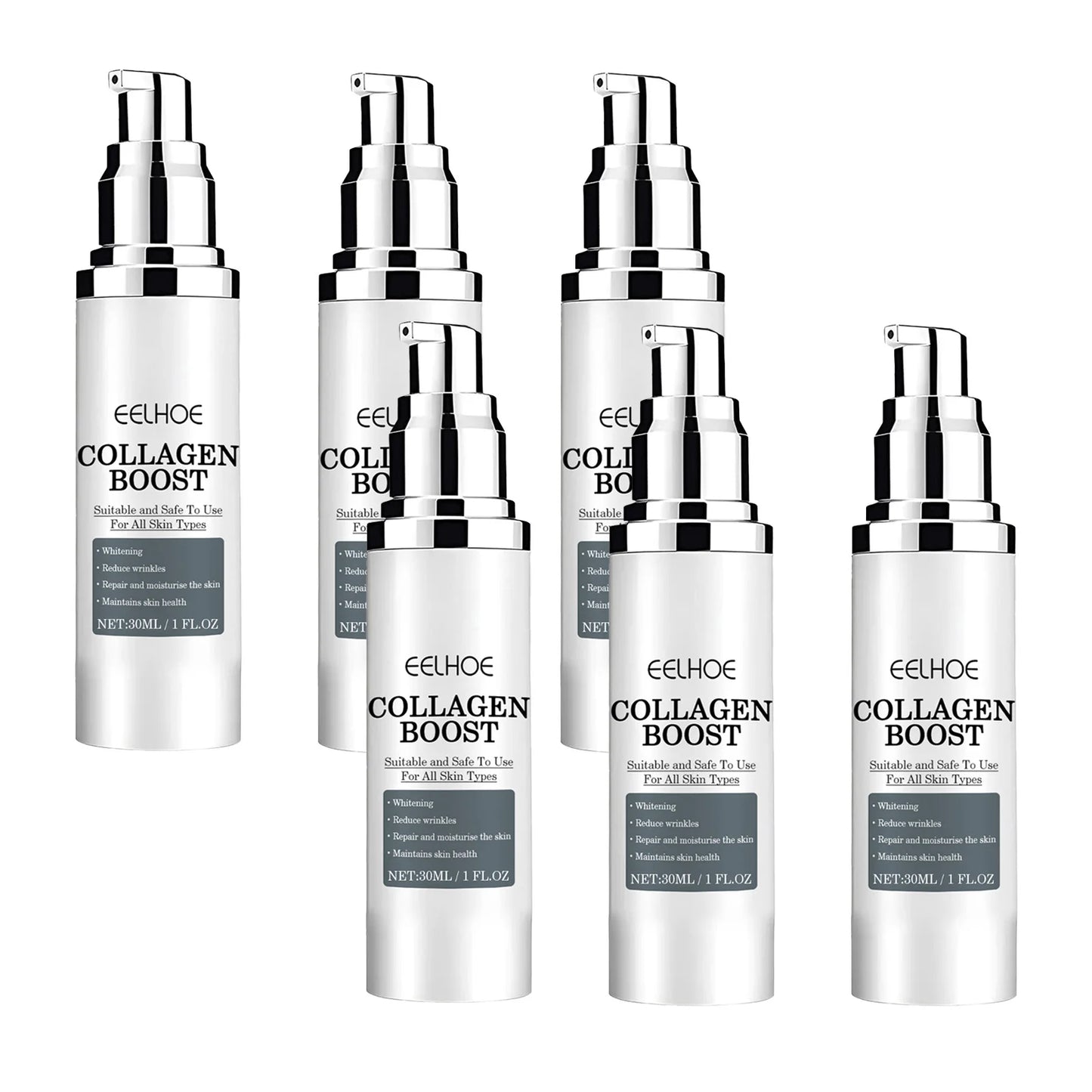 EELHOE Boost Collagen Facial Essence 30ml Deep Moisturizing Shrink Pores VitaminC Anti-aging Fade Wrinkle Lines Korean Skin Care