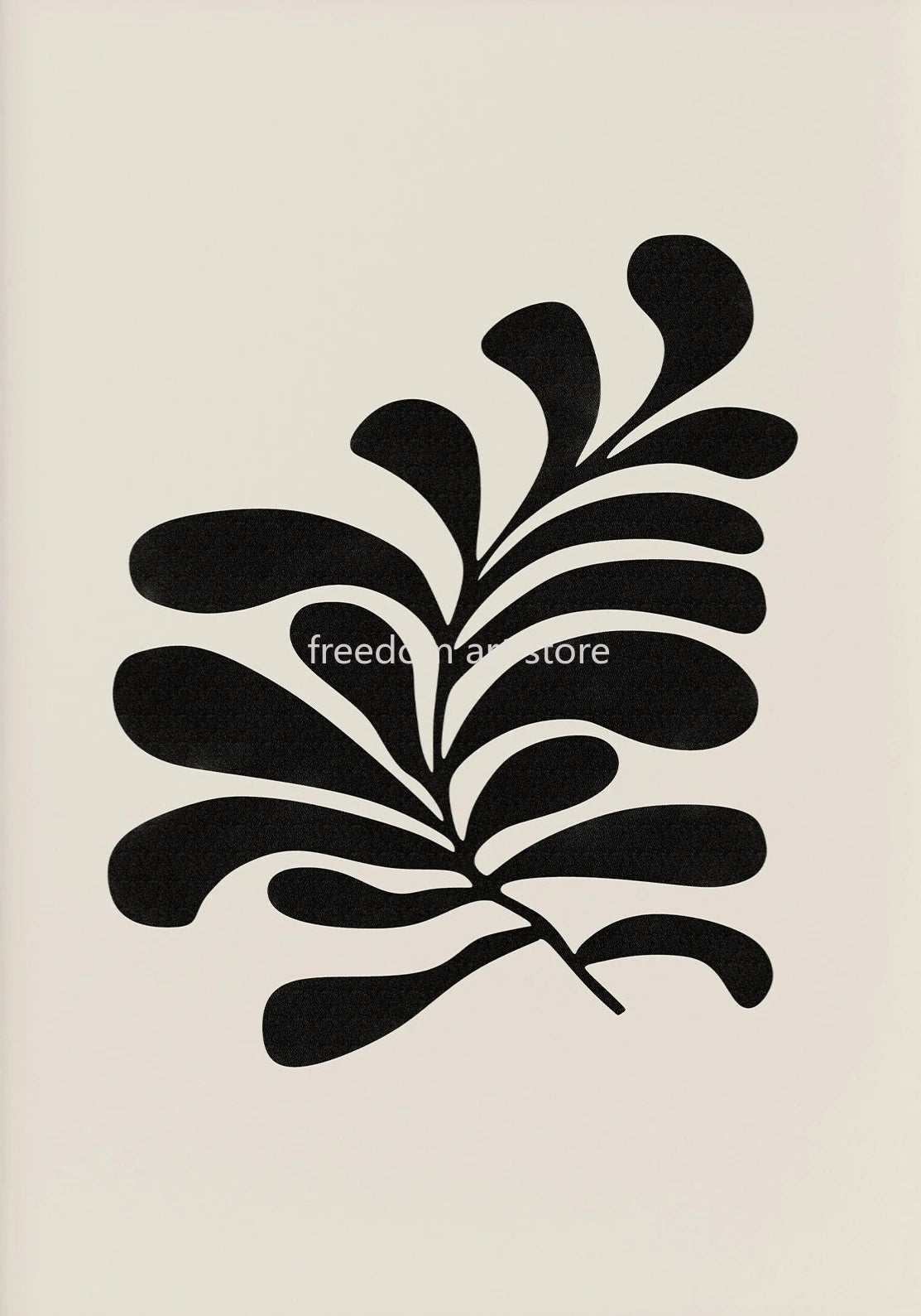 Minimalist Boho Matisse Style Botanical Leaves Art Poster Canvas Painting Wall Prints Picture for Living Room Home Decor Cuadros