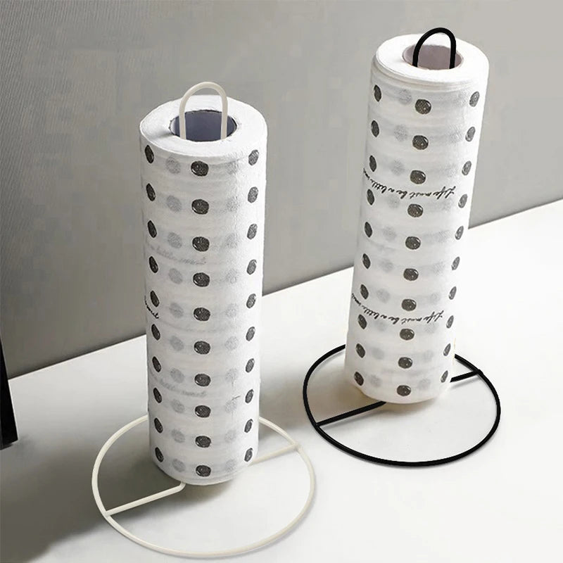 Iron Kitchen And Bathroom Roll Tissue Holder, Dining Table Upright Napkin Holder, Kitchen Storage Rack