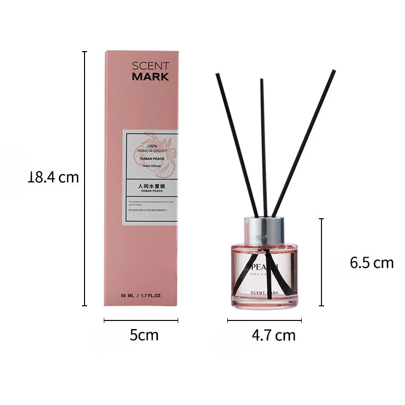 50ml reed diffuser set Lavender Jasmine bottle with Fragrance expanding stick Hotel Home Aromatherapy Air Fresh Fragranc scents