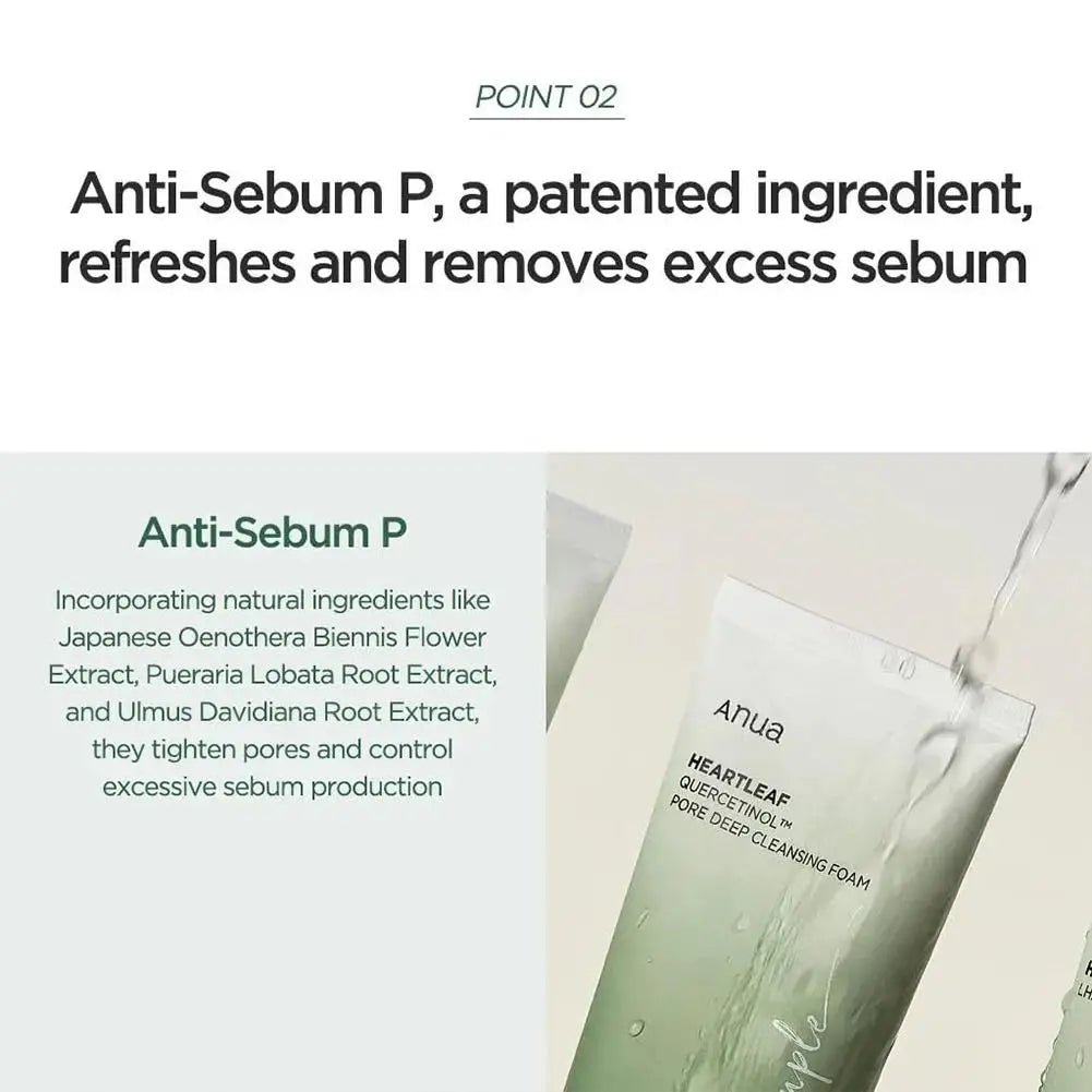 Anua Cleanser Heartleaf Oil Facial Cleanser Korean Original Form Moisturizing Soothing Skin Care Heartleaf Oil Control Cleanser
