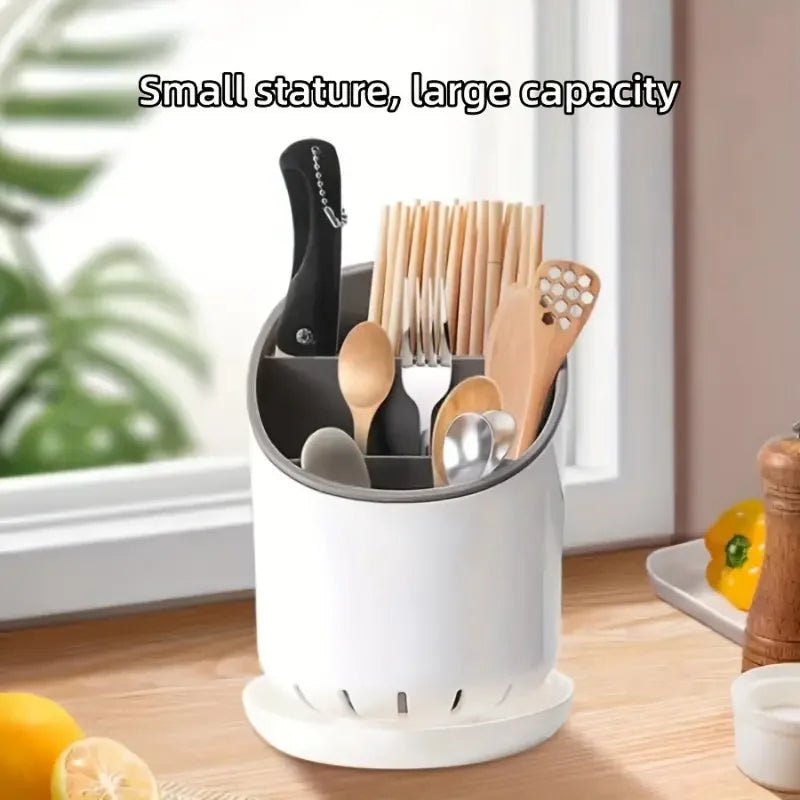 Cutlery Storage Holder Plastic Drainer Drain Containers Drying Rack Tableware Table Knife Spoon Fork Container Kitchen Tool