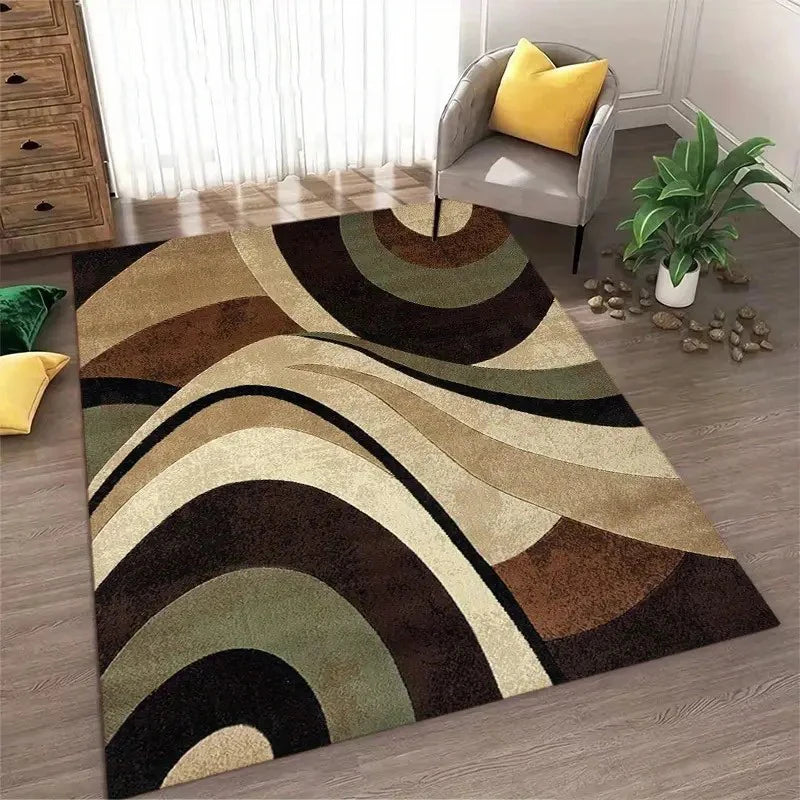 Nordic Style  Area Rug Abstract Geometric Carpet Non-Slip Washable Carpet for Living Room Bedroom and Home Decor Floor Mat
