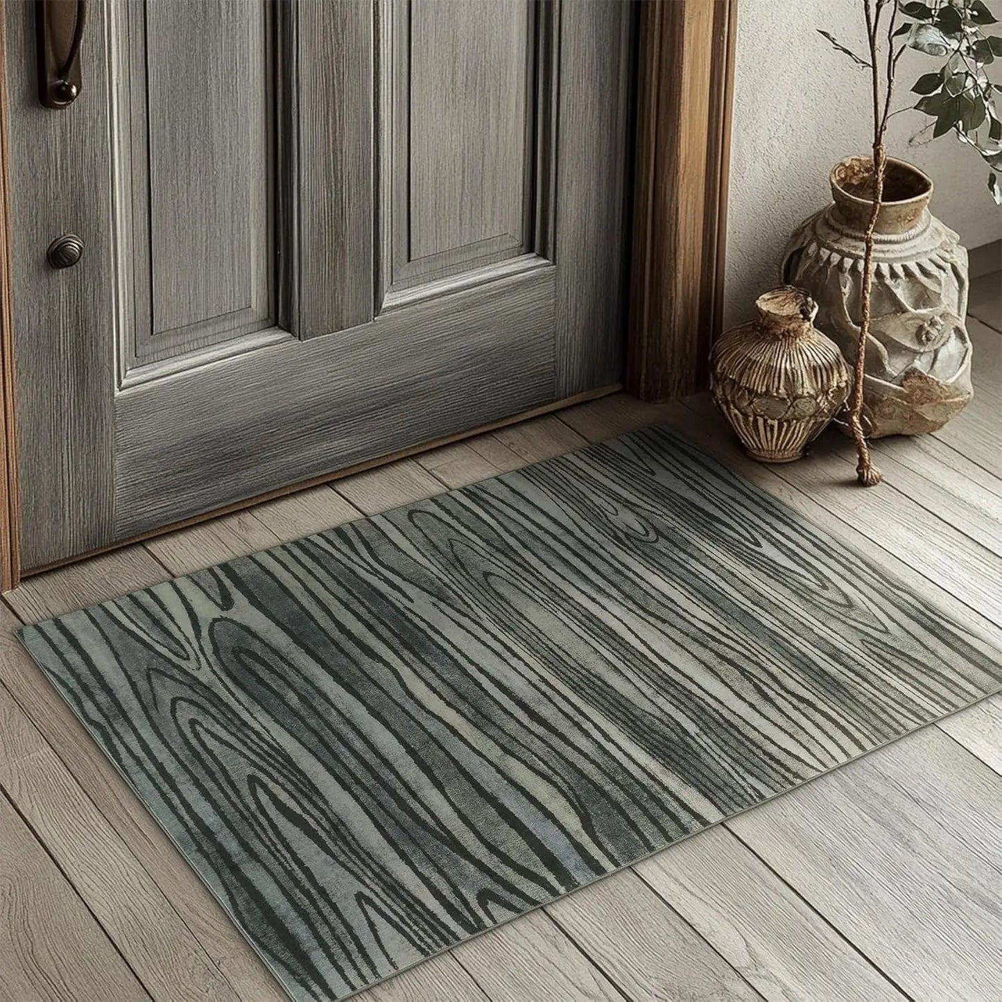 Green RugLiving Room Washable Abstract Area Rugs Bedroom Non-Slip Soft Carpet Indoor Floor Non-Shedding Rugs for Dining