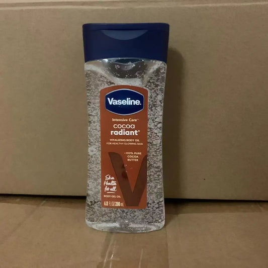 Vaseline Cocoa Body Luminous Oil 200ml Long-lasting Moisturizing Skin Care Oil Body Brightening Anti-drying Essence Care Product