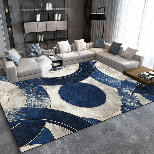Modern Light Luxury Large Carpet for Living Room Home Decoration Sofa Area Rugs  Non-slip Bedroom Rug Washable Door Mat