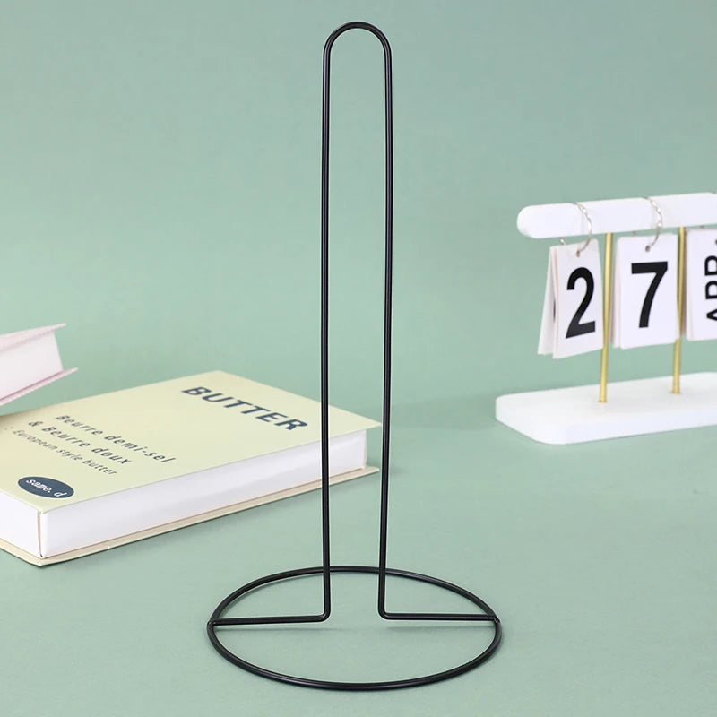 Iron Kitchen And Bathroom Roll Tissue Holder, Dining Table Upright Napkin Holder, Kitchen Storage Rack