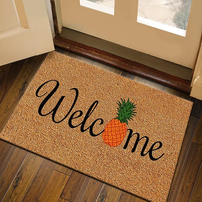 2025 All Weather Welcome Mat Low Profile Entryway Mat for Home Front Entrance Back Non-Slip Backing Doormat for Door Decor