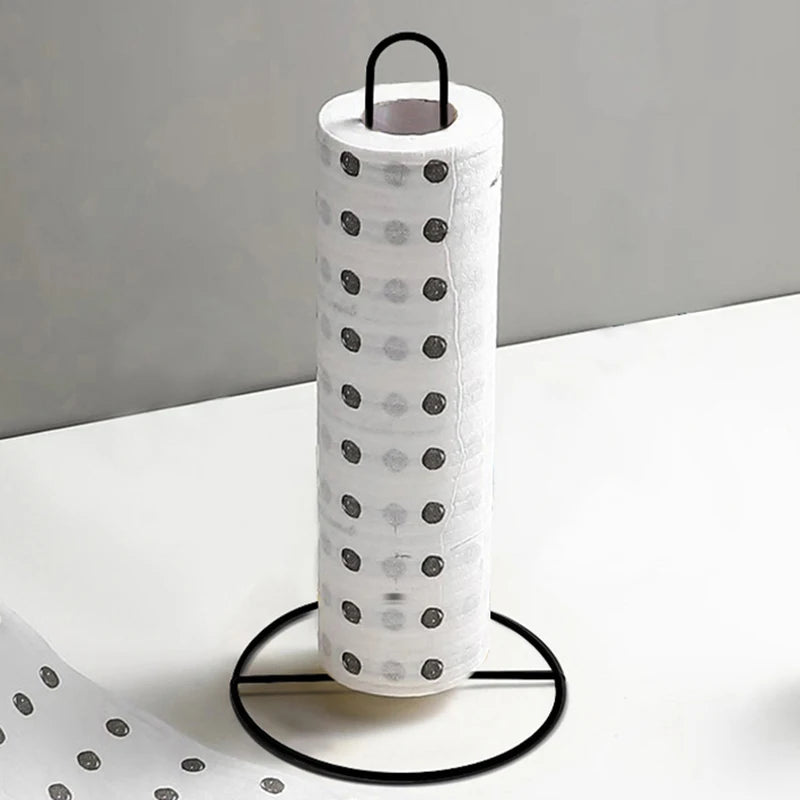 Iron Kitchen And Bathroom Roll Tissue Holder, Dining Table Upright Napkin Holder, Kitchen Storage Rack