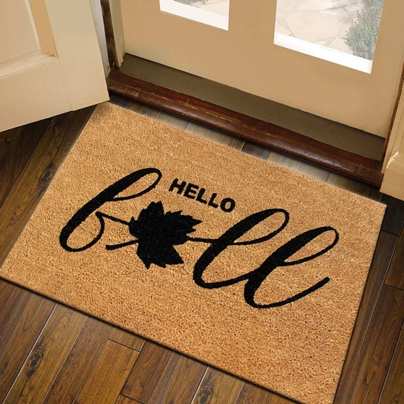 2025 All Weather Welcome Mat Low Profile Entryway Mat for Home Front Entrance Back Non-Slip Backing Doormat for Door Decor