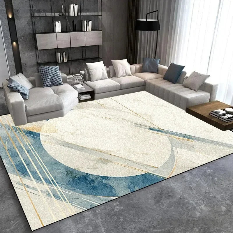 Modern Light Luxury Large Carpet for Living Room Home Decoration Sofa Area Rugs  Non-slip Bedroom Rug Washable Door Mat