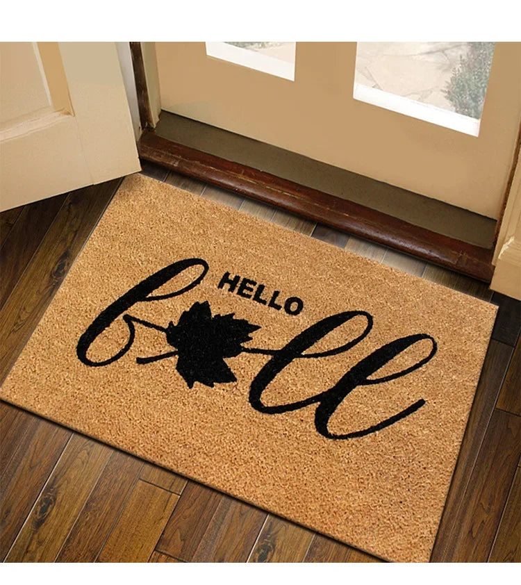 2025 All Weather Welcome Mat Low Profile Entryway Mat for Home Front Entrance Back Non-Slip Backing Doormat for Door Decor