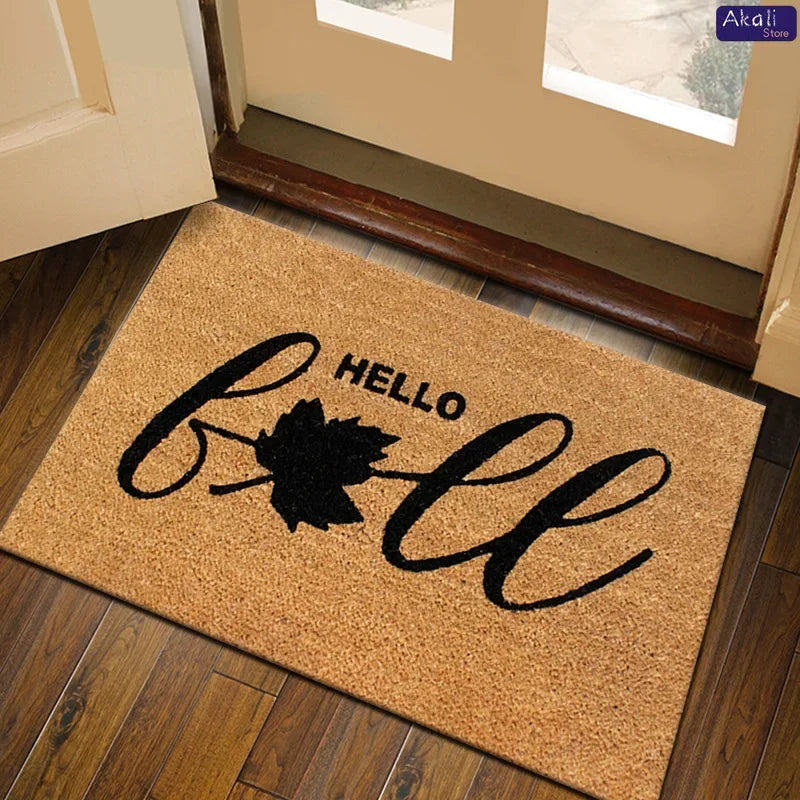 2025 All Weather Welcome Mat Low Profile Entryway Mat for Home Front Entrance Back Non-Slip Backing Doormat for Door Decor
