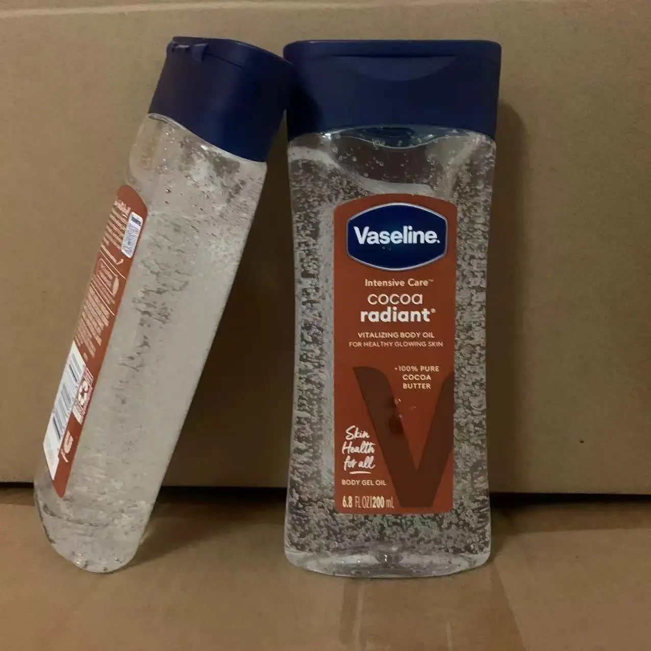 Vaseline Cocoa Body Luminous Oil 200ml Long-lasting Moisturizing Skin Care Oil Body Brightening Anti-drying Essence Care Product