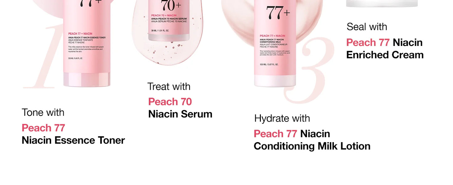 New Anua Hydrating, Moisturizing and Brightening Skin, Improving Dullness and Moisturizing Cream Peach Niacinamide Cream 50ML