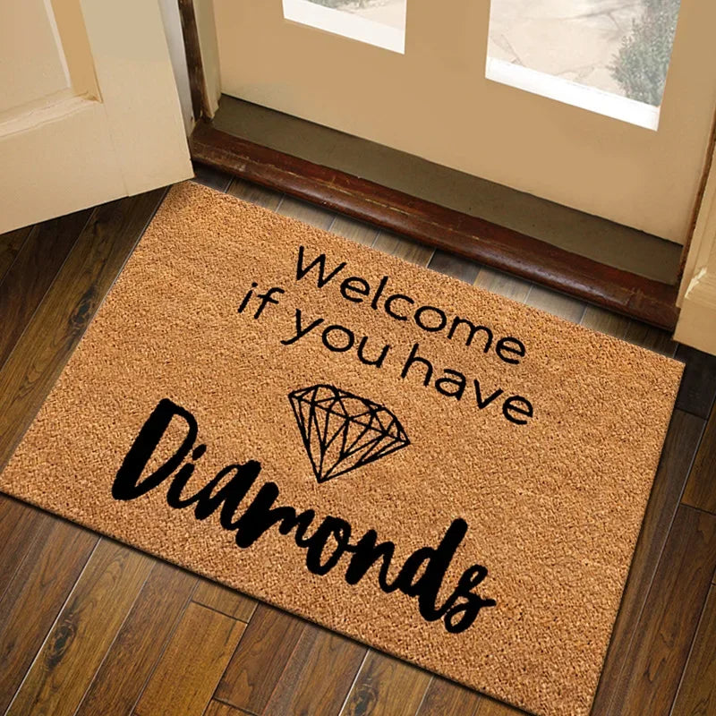 2025 All Weather Welcome Mat Low Profile Entryway Mat for Home Front Entrance Back Non-Slip Backing Doormat for Door Decor